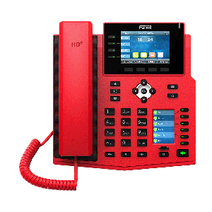 Fanvil X5U-R-V2 Mid-Level Red IP Phone; PoE, No PSU V2